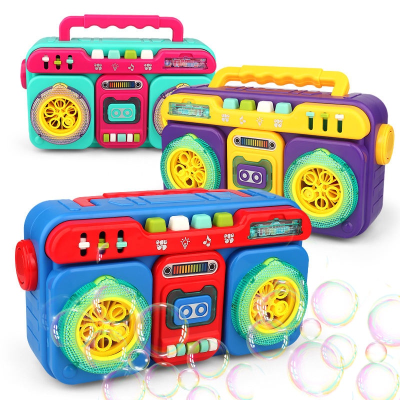 New Kids Summer Outdoor Automatic Recorder Bubble Blower Bubble Maker Party Wedding Radio Bubble Machine With Solutions New Kids Summer Outdoor Automatic Recorder Bubble Blower Bubble Maker Party Wedding Radio Bubble Machine With Solutions